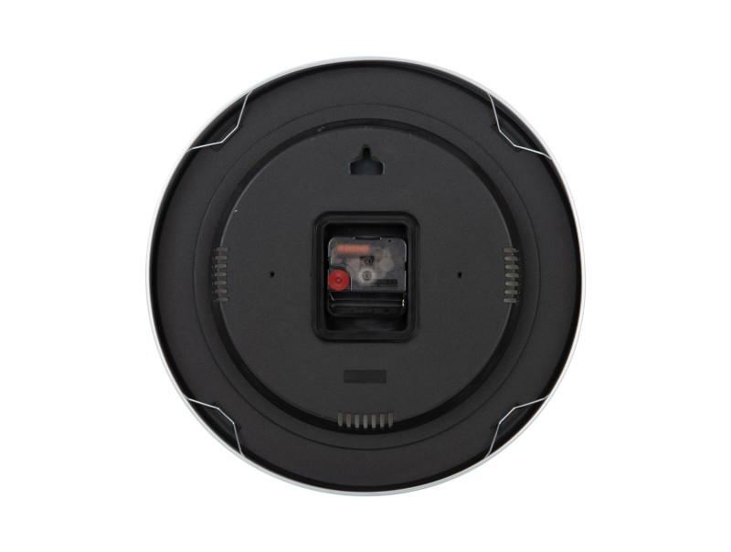 Wall Clock Modern Factory KA6056BK Black & bright red