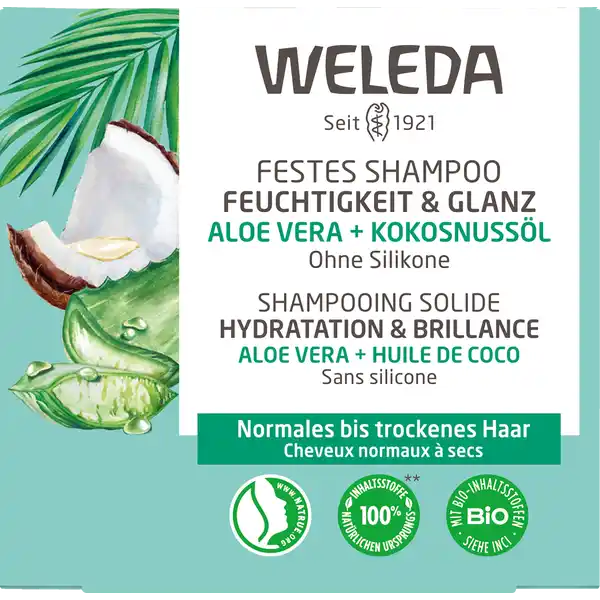 Festes Shampoo Feuchtigkeit & Glanz