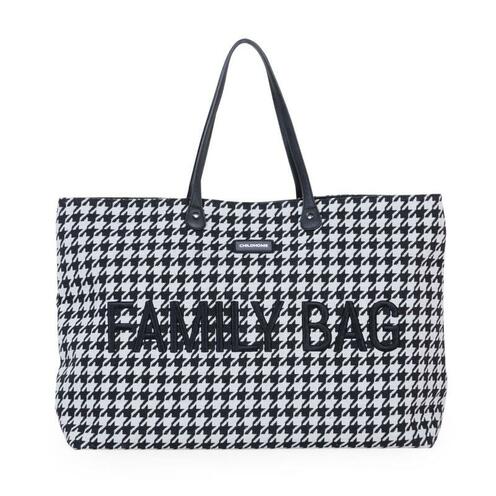 Family Bag Sac à langer Pied de poule Noir - CHILDHOME