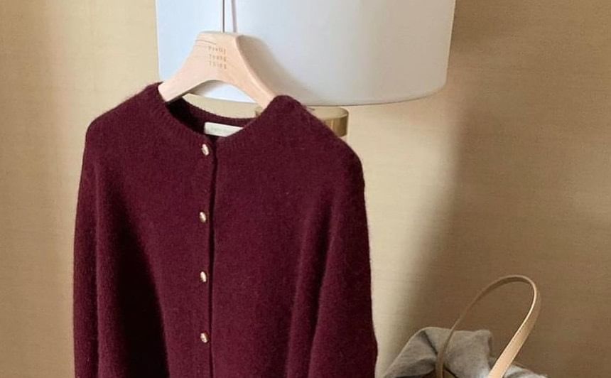 Rred - Effen vest met ronde hals en knoopjes
