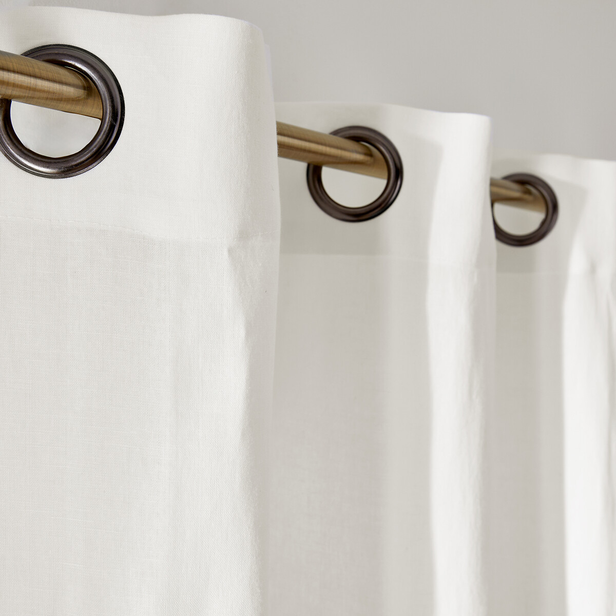 LA REDOUTE INTERIEURS<br>Cortina de linho lavado com ilhós Onega