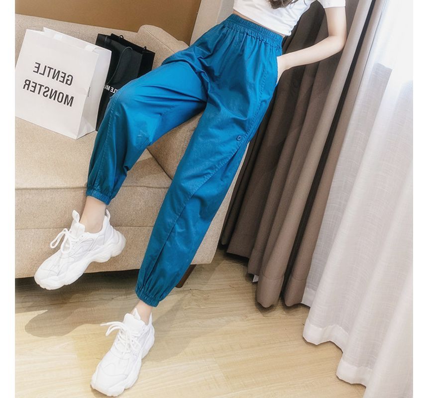 CosmoCorner - Hoge taille cropped joggingbroek