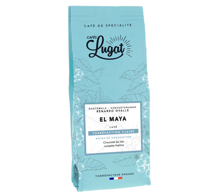 Café moulu pour cafetière Hario/Chemex : Guatemala - El Maya - 250g - Cafés Lugat