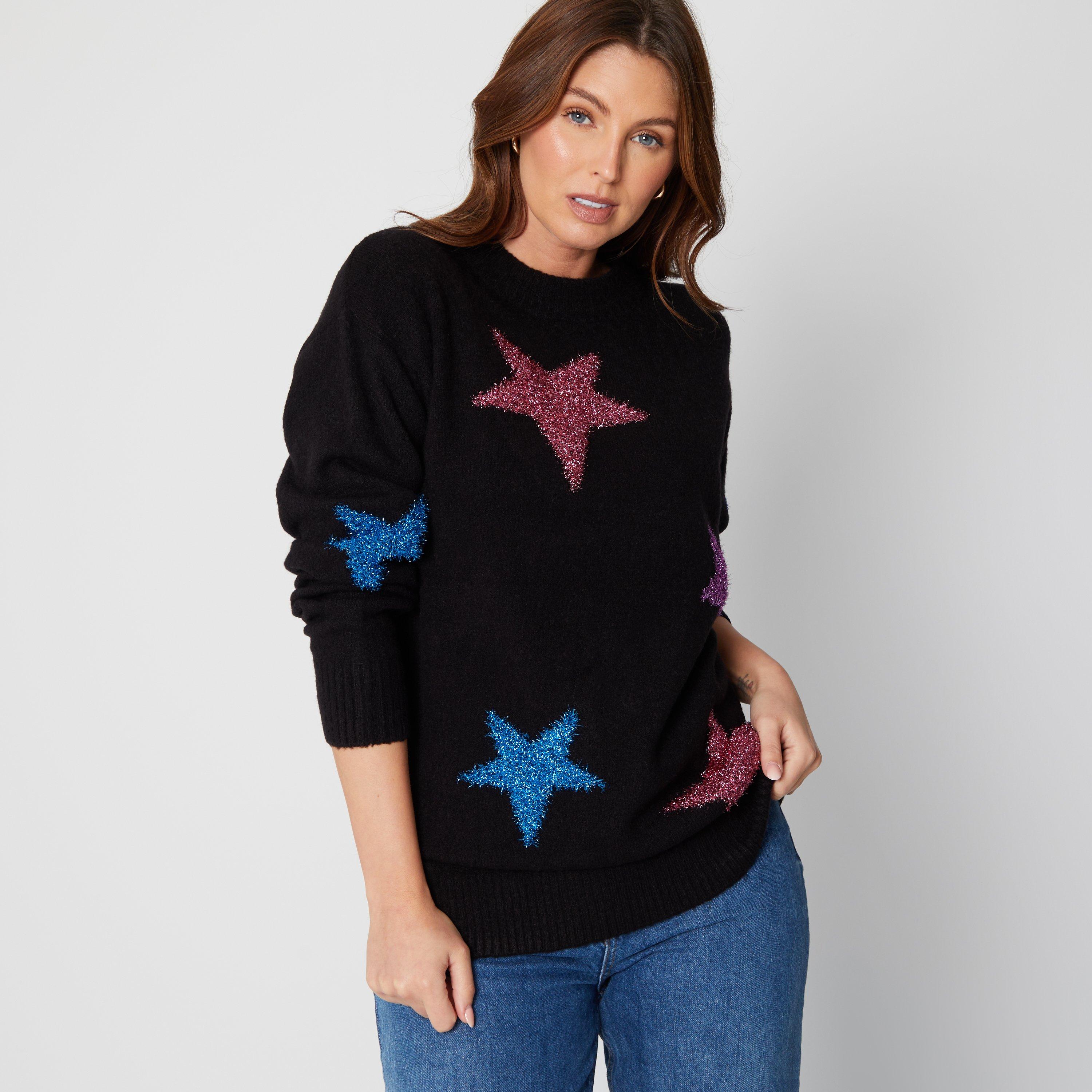 Be You Ladies Star Detail Jumper