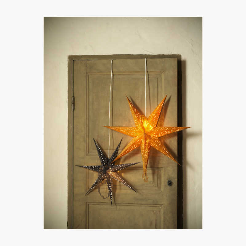 Adventsstjerne sennepsgul, 60 cm