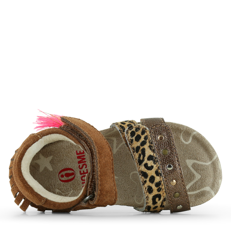 Shoesme bruine sandaal Ponyhair, Suède | Meisjes schoenen