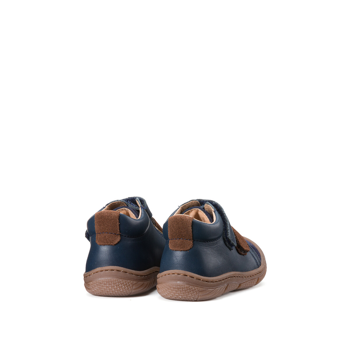 COLEÇÕES LA REDOUTE<br>Sapatos de couro macio com fecho de velcro para os primeiros passos