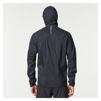 Veste trail imperméable Kiprun Rain 500 Noir
