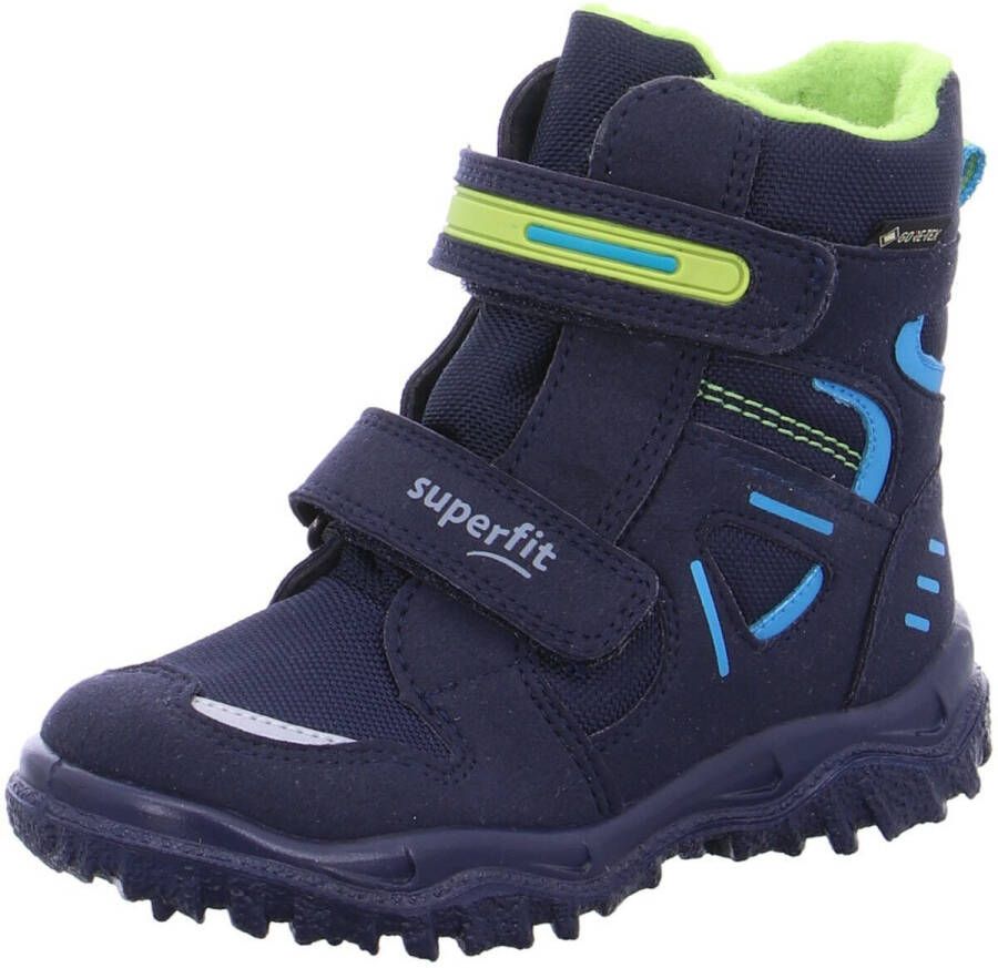 SUPERFIT Snowboots 'Husky' blauw neongroen
