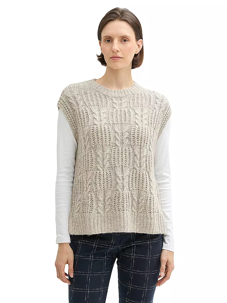 TOM TAILOR Pullunder beige