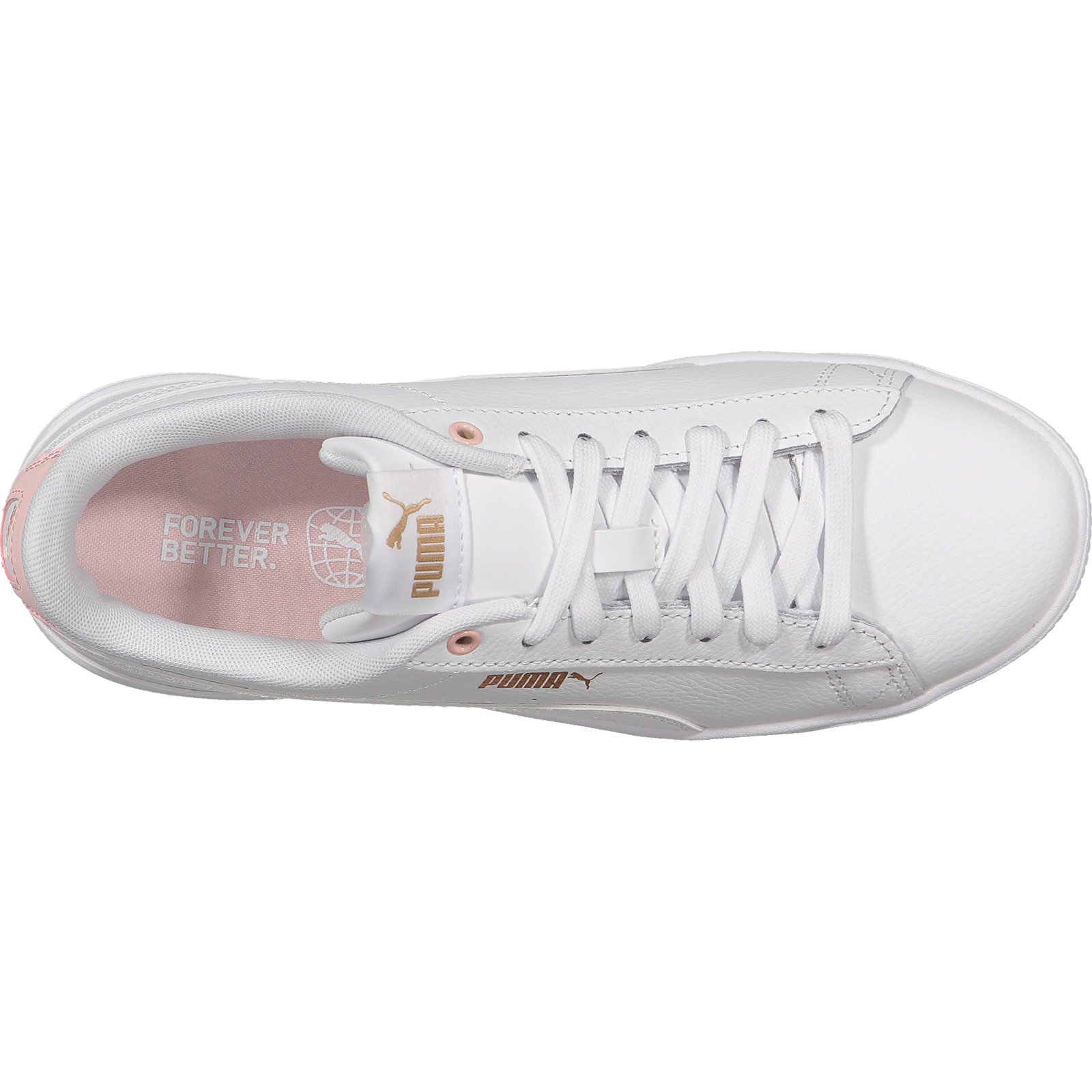 Puma Damen-Sneaker Vikky v3 Leather weiss, 36