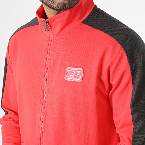 Ensemble De Survetement 3RPV73-PJMHZ Rouge Gris Anthracite