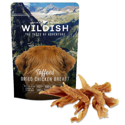 Wildish Dog Toffees Dried Chicken Breast Hundesnack 50g