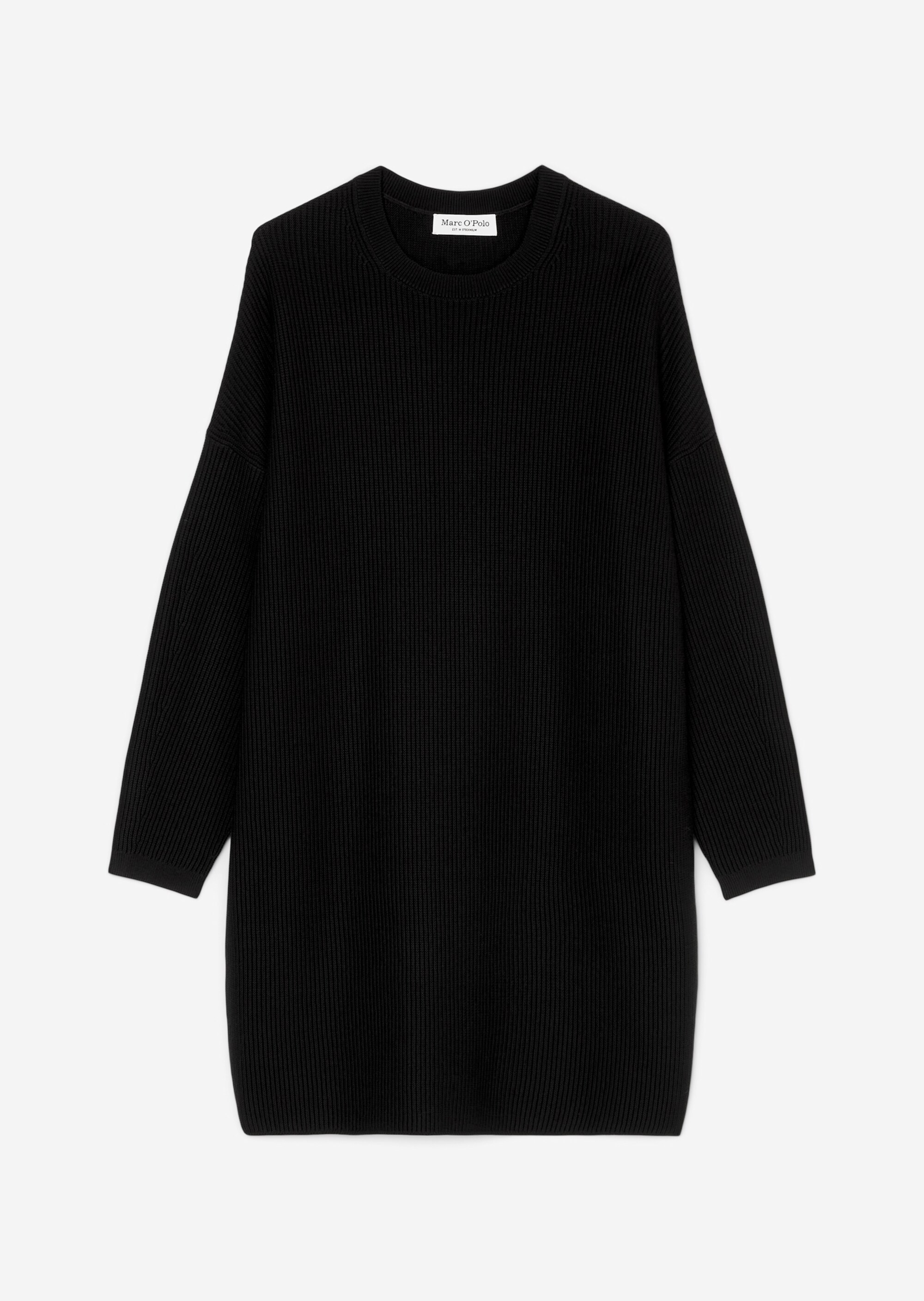 Oversize-Rippstrick-Kleid mit feiner Rippenstruktur
