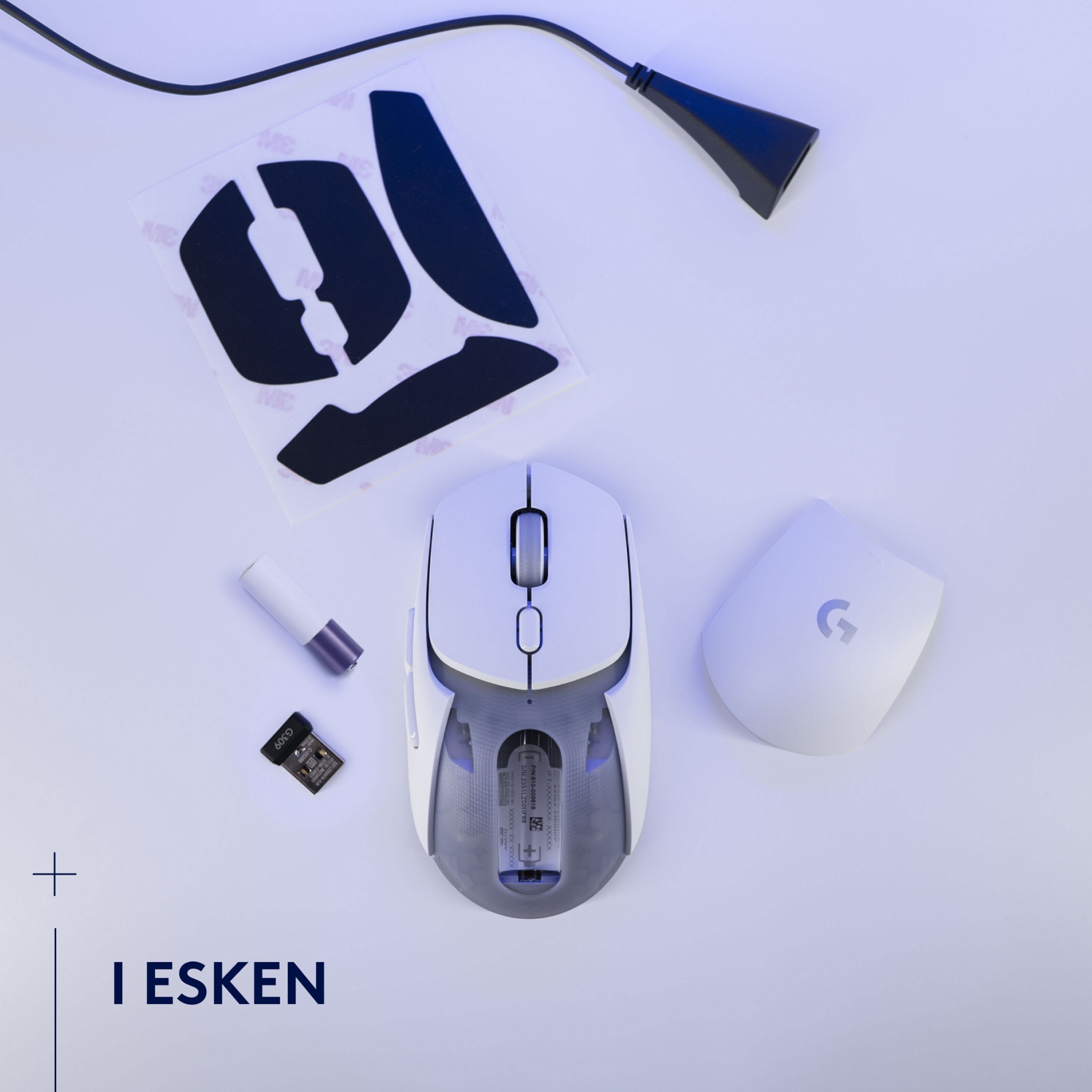 Logitech G G309 Lightspeed Trådløs datamus Hvit
