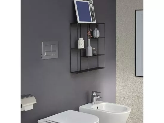 Pack WC suspendu sans bride JACOB DELAFON Odéon Rive Gauche + bâti support + plaque blanche