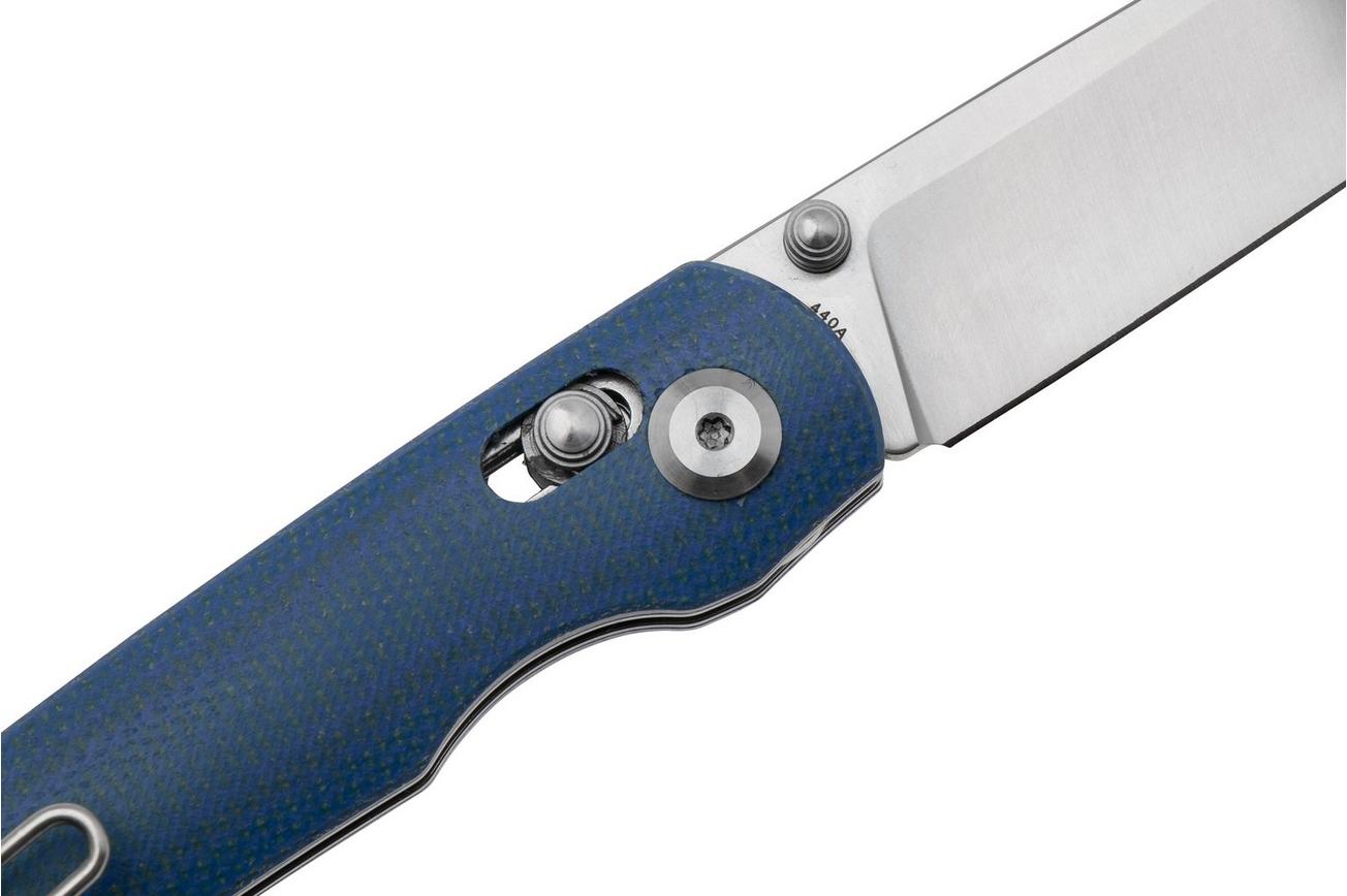 Böker Magnum Shango 01BM0003, Satin 440A, Blue Micarta, zakmes