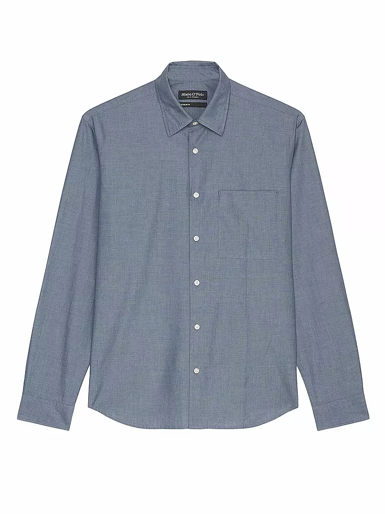 MARC O'POLO Hemd Regular Fit  blau