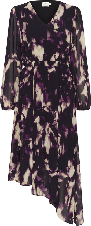 Kaffe KAaska Dress Purple blurry graphics