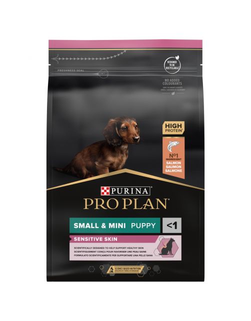 Pro Plan Dog Puppy Small & Mini Breed  Sensitive Skin - Hondenvoer - Zalm 3 kg
