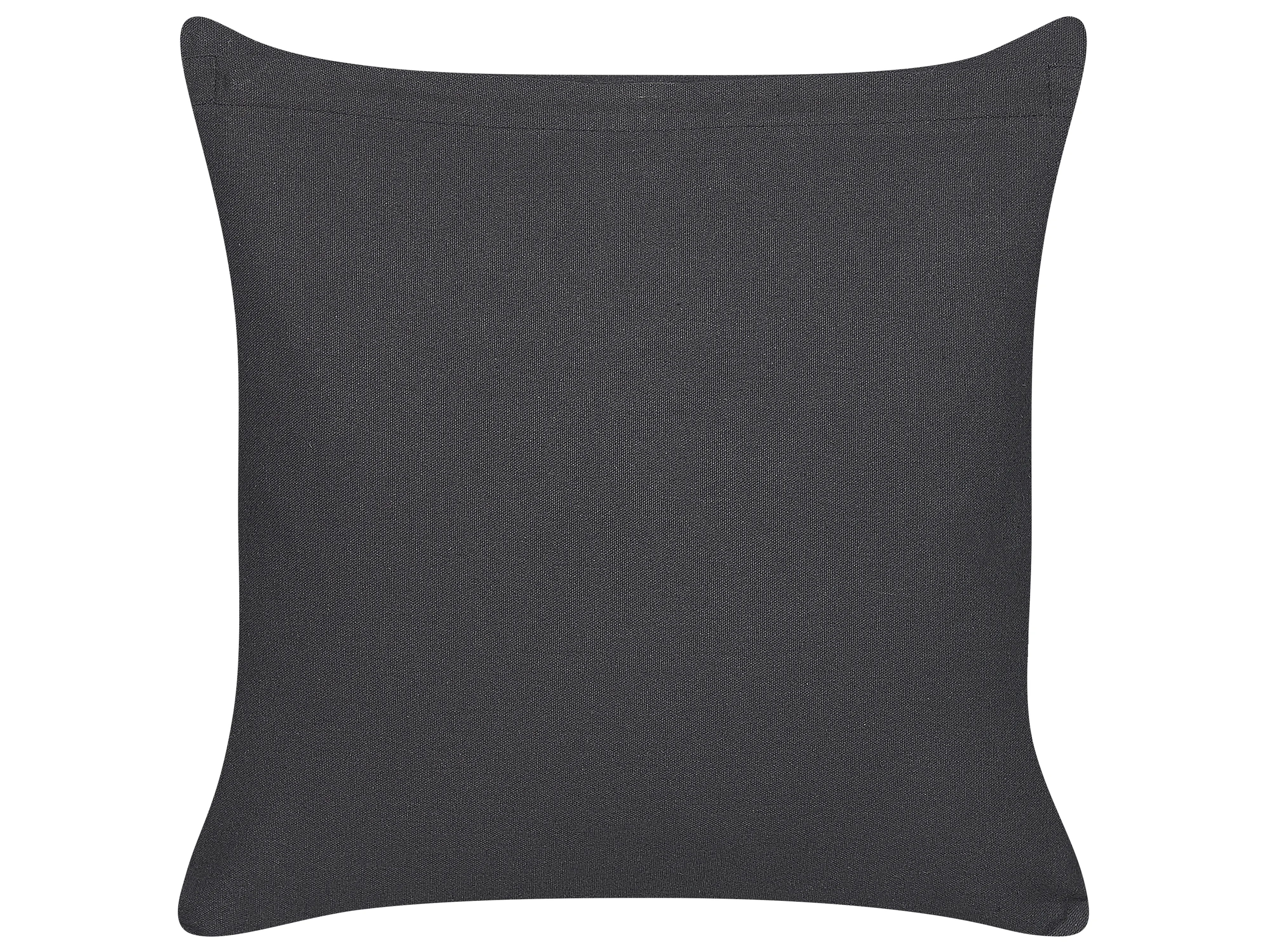 Sierkussen BENZOIN Katoen 45 x 45 cm Zwart geometrisch patroon