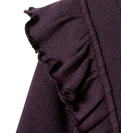 Name It Bluse - Rib - NmfNilla - Plum Perfect