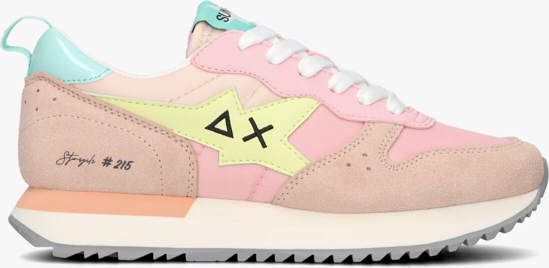 SUN68 roze sun68 lage sneakers stargirl multicolor