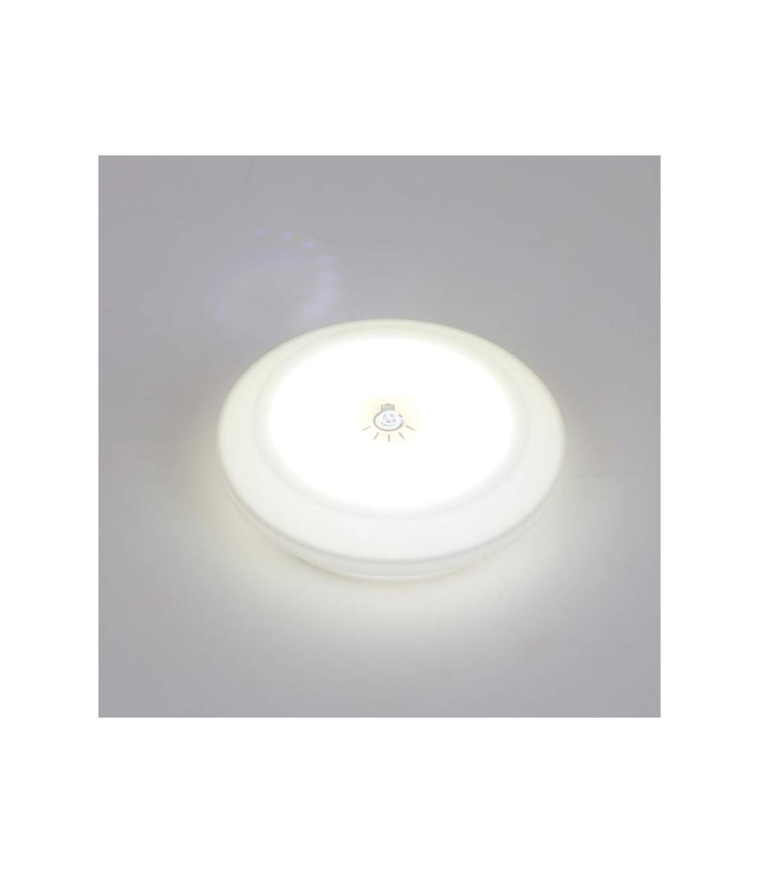 Paris Prix - Lot De 2 Lampes Led télécommande 9cm Blanc