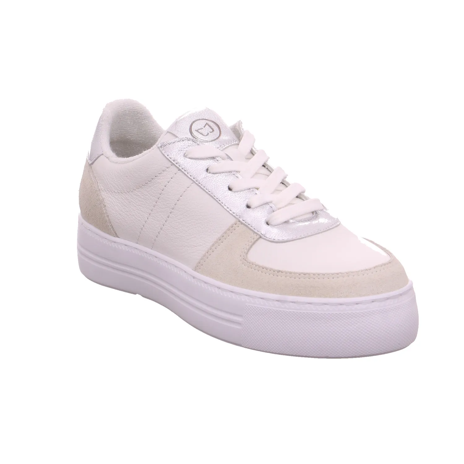 SCHUHENGEL Sneaker Weiss Leder  mit Wechselfussbett