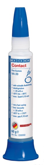 WEICON VA 20 Cyanoacrylaatlijm | Secondelijm voor de voedingsmiddelenindustrie, alsmede kunststoffen en rubber | 60 g