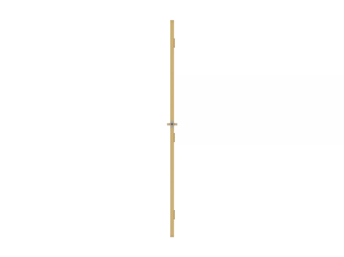 Porte intérieure mince doré 83x201,5 cm verre trempé aluminium