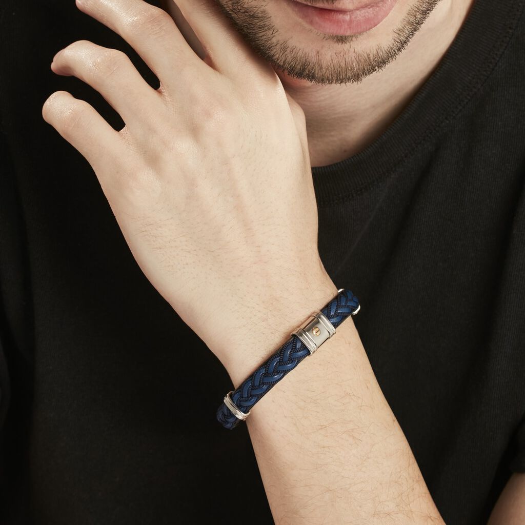 Bracelet Jourdan Trenza Acier Bicolore