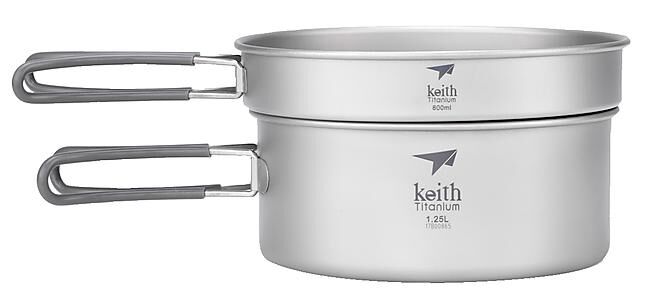 KEITH TITANIUM - SET DE CASSEROLE + POELE EN TITANE