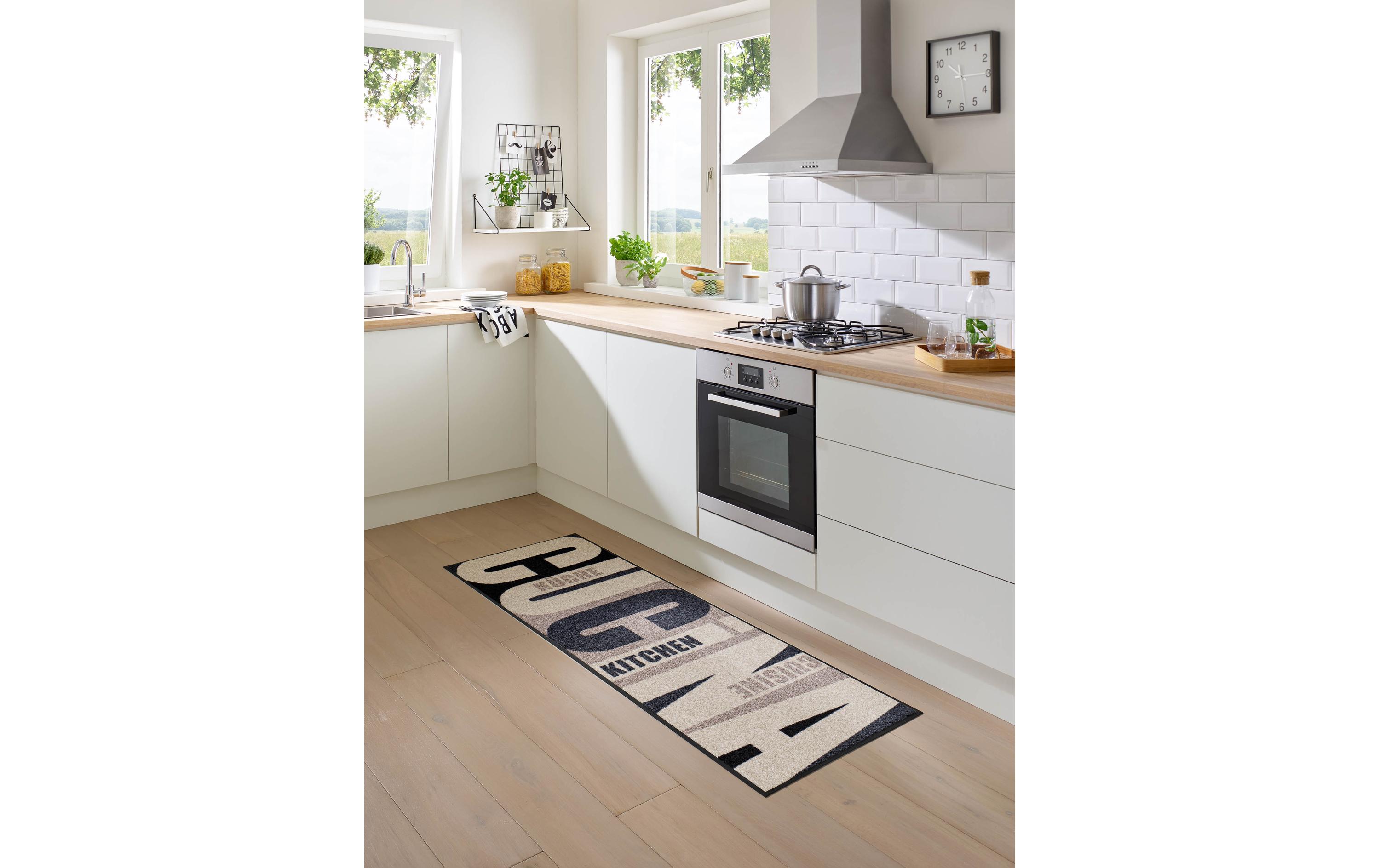 Fussmatte Cucina pura 60 cm x 180 cm<br>Pflegeleichte und rutschfeste Schmutzfangmatte