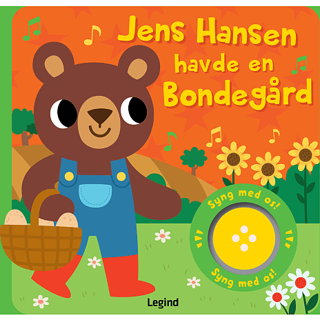 Jens Hansen havde en bondegård - sangbog med musik