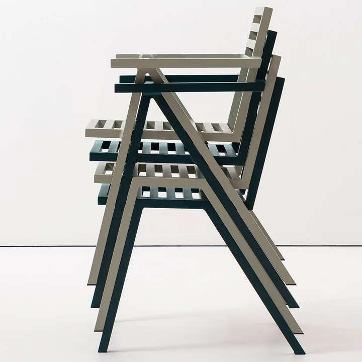 NINE - 19 Outdoors Stacking Armchair, grün