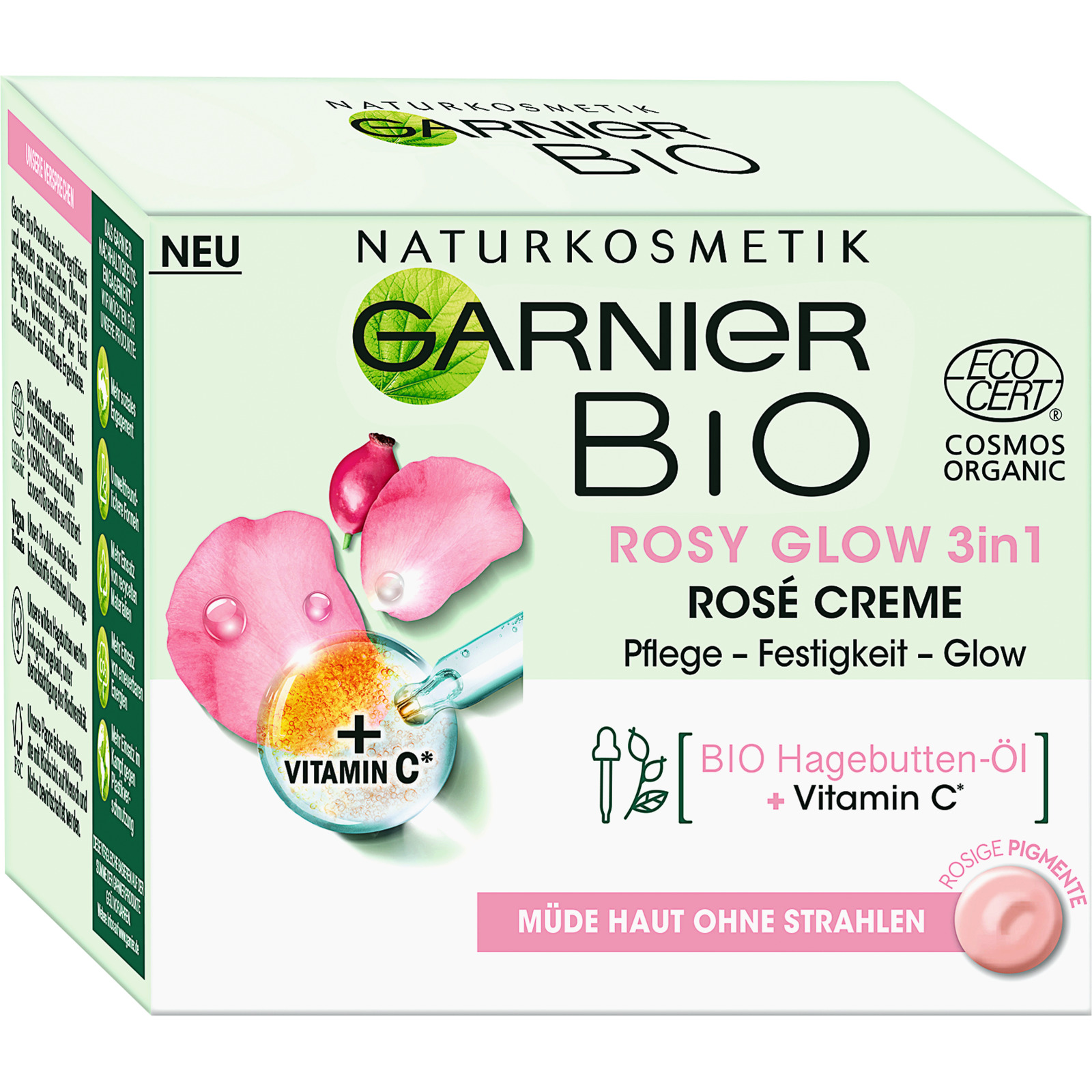 Garnier Bio Rosy Glow 3in1 Rosé Creme 50 ml