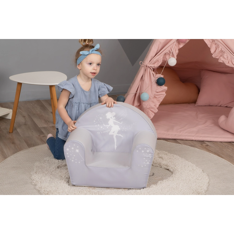 knorr toys® Kindersessel Fairy grey grau