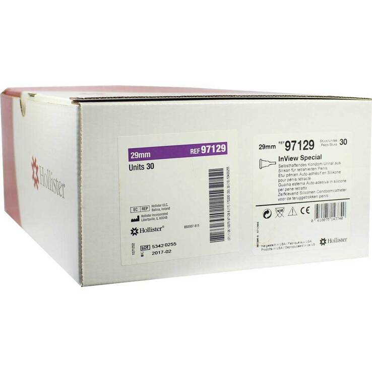 Incare Inview Kondom Urinal Special 29 mm, 30 St