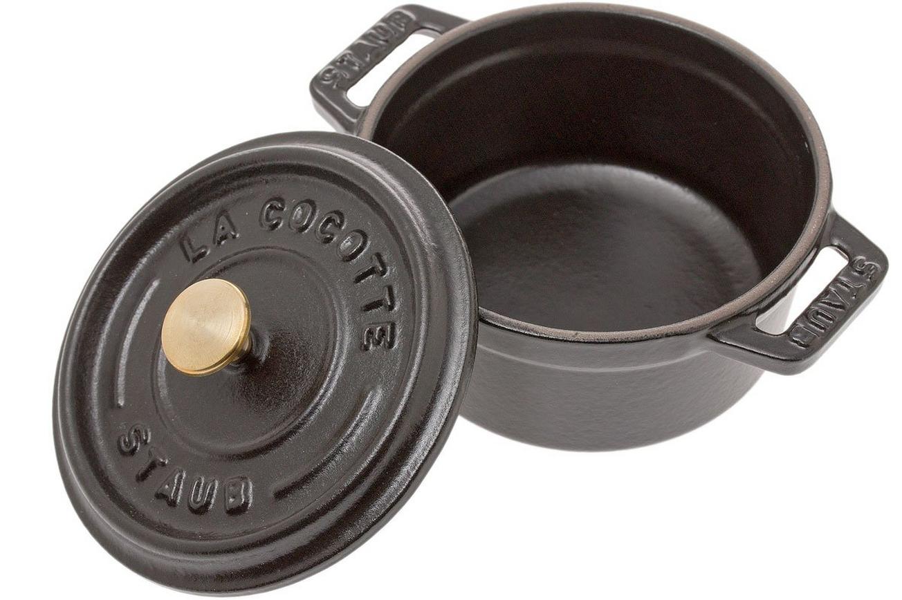 Staub mini braadpan - cocotte 10cm, 0,25L, zwart
