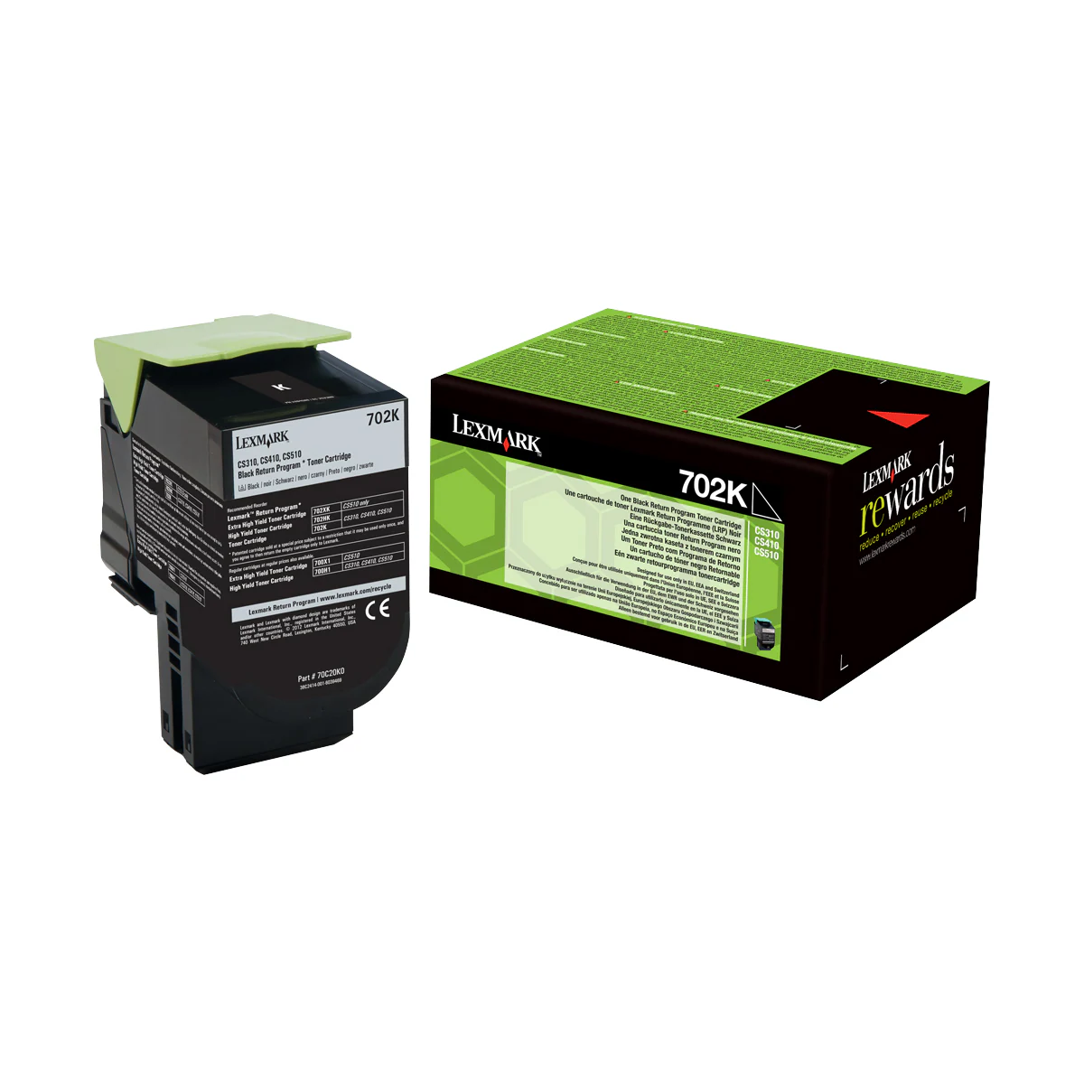 Lexmark tonerpatron 702K Sort