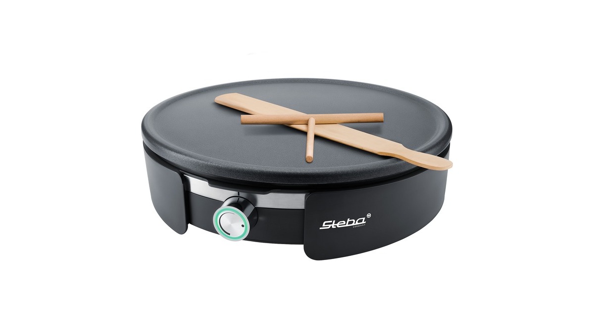 StebaCrêpes Maker XXL CR 36 crêpesmaker  (Zwart/roestvrij staal)