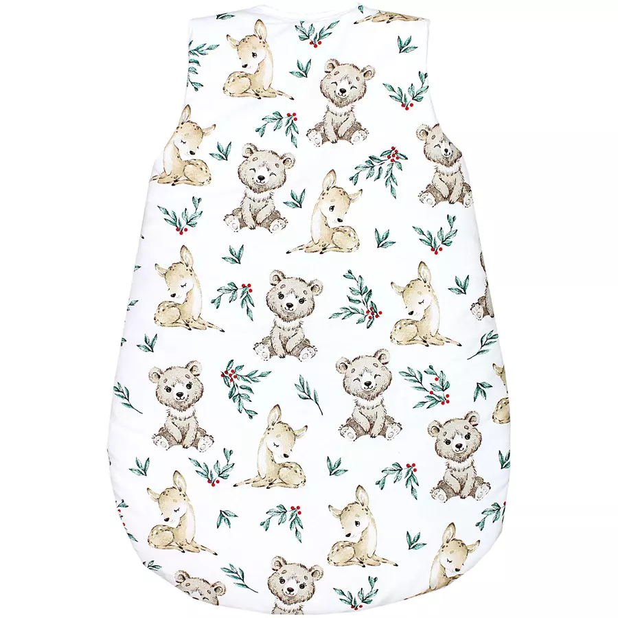 TupTam Baby Ganzjahres Schlafsack Ärmellos Wattiert braun-kombi