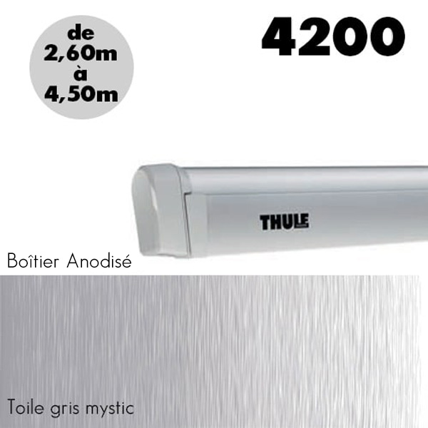 Store THULE 4200 Omnistor Anodisé de 2,60 à 4m50