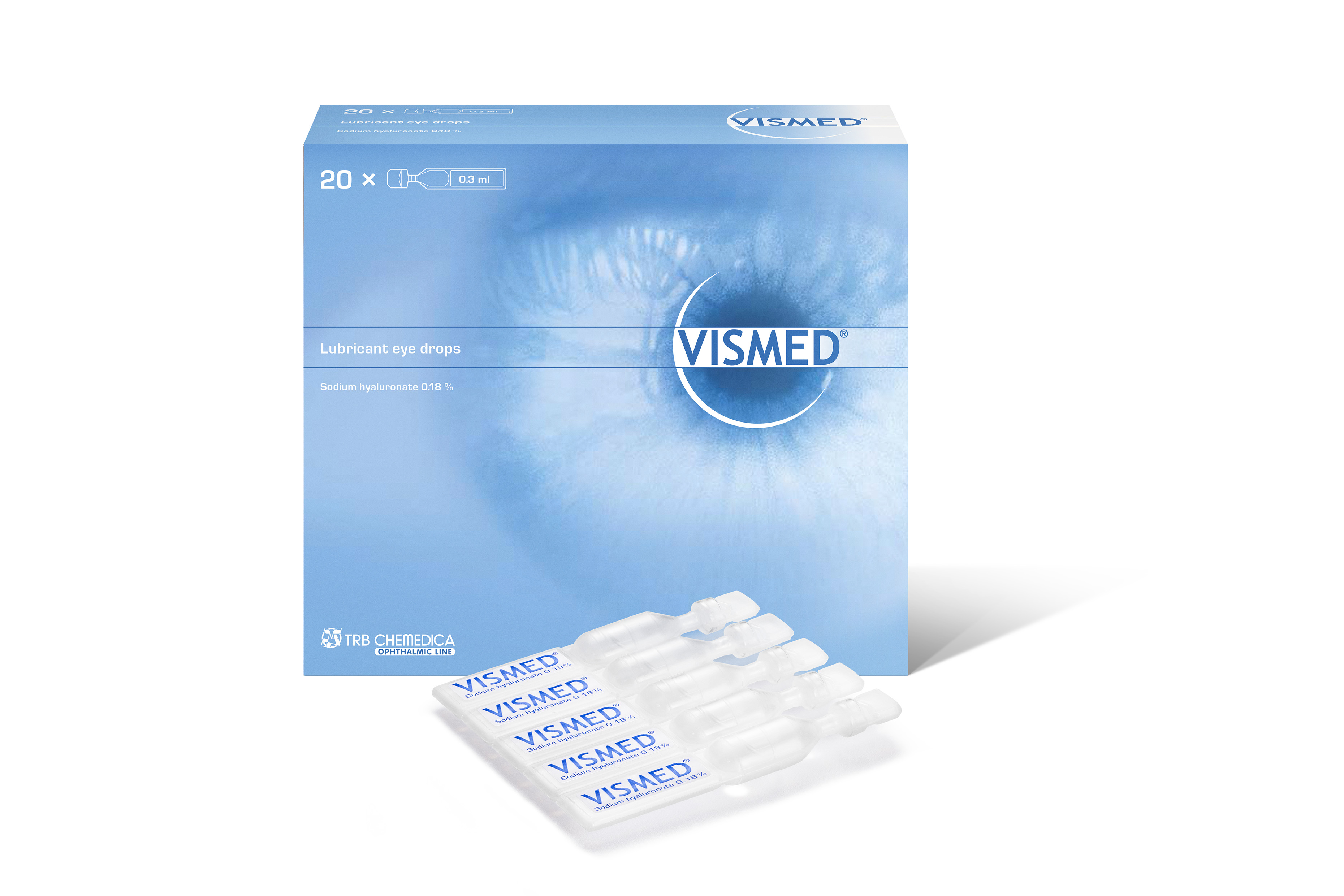 VISMED Gtt Opht 1.8 mg/ml Monodos 0.3 ml<br>20 × 0.3 ml, Monodosis, Augentropfen, Lösung