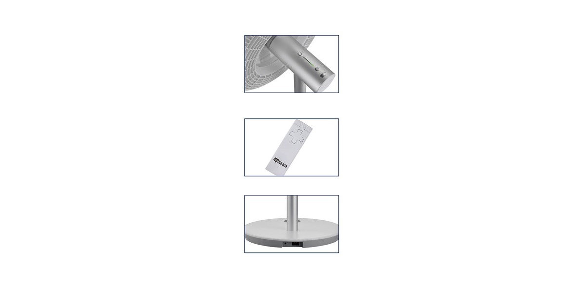 TermozetaAirzeta Titanium draadloze statiefventilator  (Titanium, TZAZTN01)