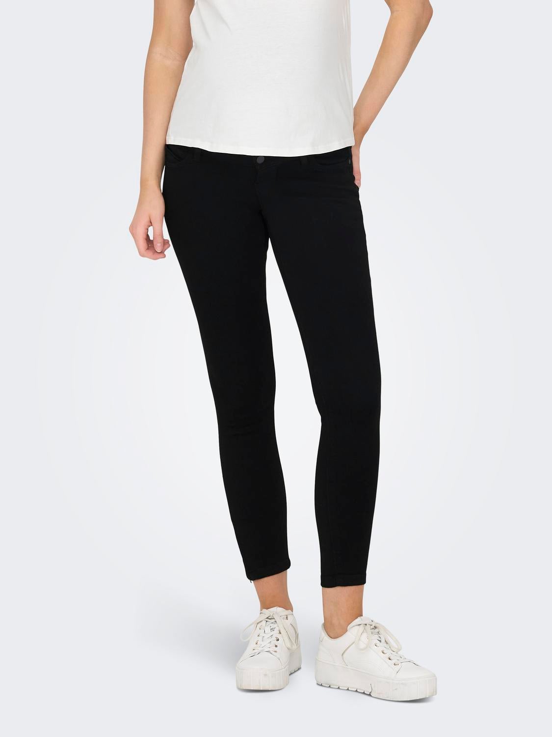 OLMKENDELL Mittlere Taille Skinny Fit Jeans Black