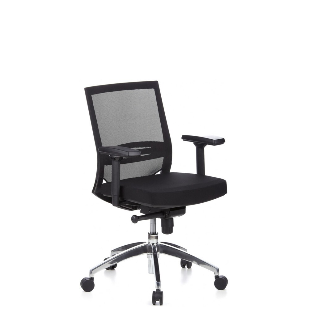 Profi Bürostuhl PORTO PRO Stoff mit Armlehnen (höhenverstellbar) hjh OFFICE