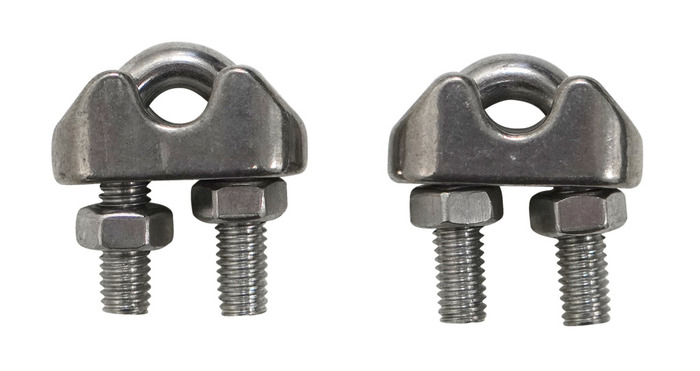 Wireklamme 5 mm 2 stk.