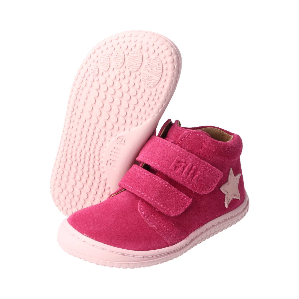 3013-6 pink CHAMELIION velours leather velcro Weite/M